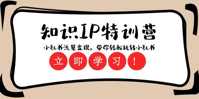 知识IP特训营：小红书流量变现，开启你的小红书玩转之旅（23节视频课）-淘秘副业