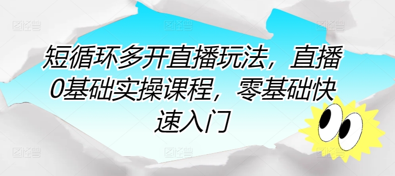零基础直播攻略：快速掌握直播技巧，实现直播小白到高手的蜕变！-淘秘副业