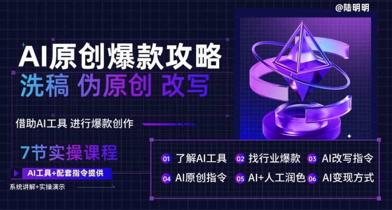 AI文案创作攻略，洗稿改写技巧全揭秘，轻松创作万款爆款文案指南-淘秘副业