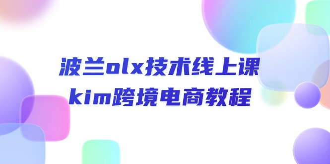 波兰olx 技术线上课，kim跨境电商教程-淘秘副业