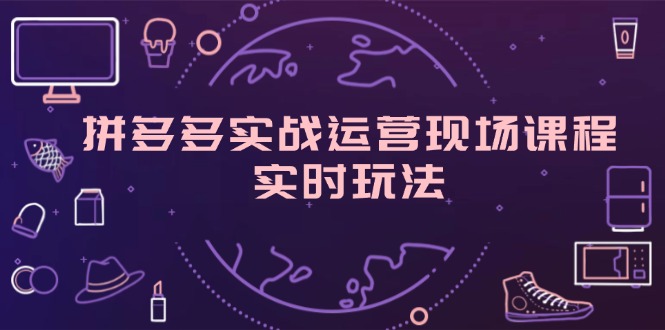 拼多多实战运营现场课程，实时玩法，爆款打造，选品、规则解析-淘秘副业