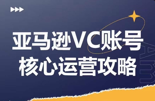 亚马逊VC账号核心玩法解析，实战经验拆解产品模块运营技巧，提升店铺GMV，有效提升运营利润-淘秘副业