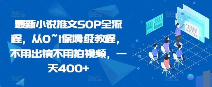 最新小说推文SOP全流程，从0~1保姆级教程，不用出镜不用拍视频，一天400+-淘秘副业