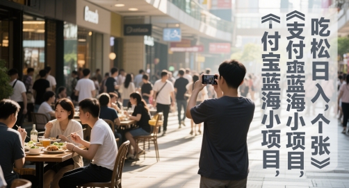 支付宝蓝海小项目，吃饭逛街拍个照，轻松日入1张-淘秘副业