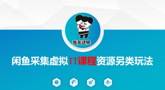 闲鱼采集虚拟IT课程资源另类玩法，干货满满-淘秘副业