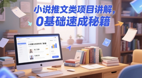 小说推文类项目讲解，0 基础速成秘籍-淘秘副业