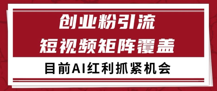小红书某音创业赛道引流获客 自热矩阵日引200+【揭秘】-淘秘副业