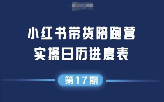 小红书第17期带货陪跑营，不囤货，无不直播，无不投流，通过选品+笔记内容+测品+笔记铺量+矩阵运营打爆款-淘秘副业