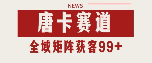 小红书某音唐卡赛道引流获客 自热矩阵日引200+【揭秘】-淘秘副业