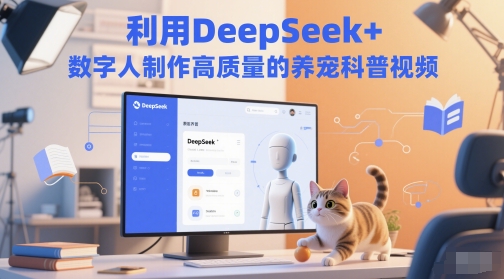 利用DeepSeek+数字人制作高质量的养宠科普视频-淘秘副业