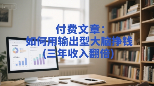 付费文章：如何用输出型大脑挣钱(三年收入翻倍)-淘秘副业