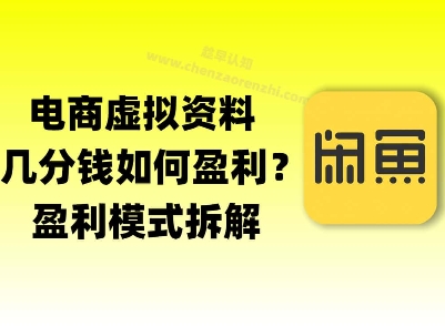 揭秘虚拟电商1分钱资料与卡券是如何获得收益的(详细拆解)-淘秘副业