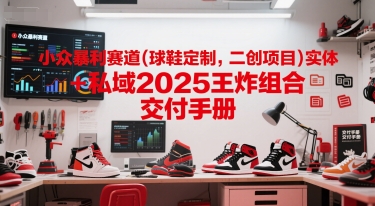 小众暴利赛道(球鞋定制，二创项目)实体+私域2025王炸组合 交付手册-淘秘副业