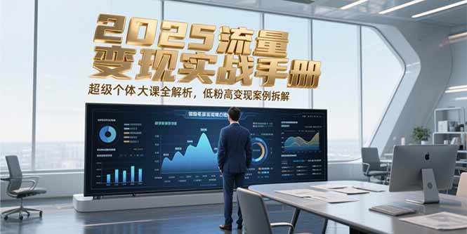 2025流量变现实战手册，超级个体大课全解析，低粉高变现案例拆解-淘秘副业