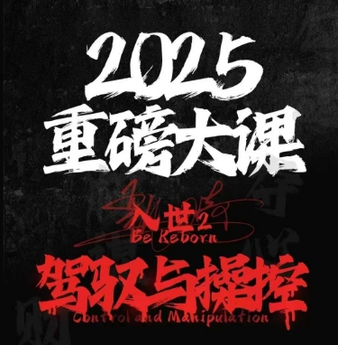 2025重磅大课，入世2，驾驭与控制-淘秘副业