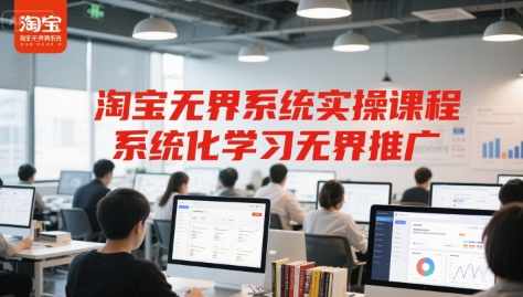 淘宝无界系统实操课程，系统化学习无界推广-淘秘副业