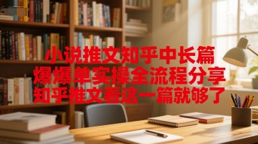 小说推文知乎中长篇爆单实操全流程分享，知乎推文看这一篇就够了-淘秘副业