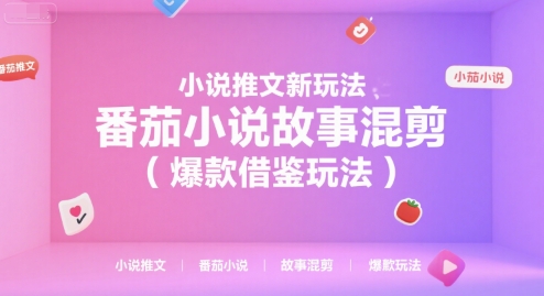 小说推文新玩法，番茄小说故事混剪（爆款借鉴玩法）-淘秘副业