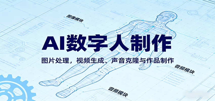 AI永生数字人制作教程：图片处理，视频生成、声音克隆与作品制作-淘秘副业