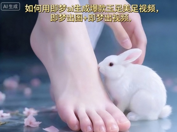 如何用即梦ai生成爆款玉足美足视频，即梦出图+即梦出视频，快速涨粉-淘秘副业