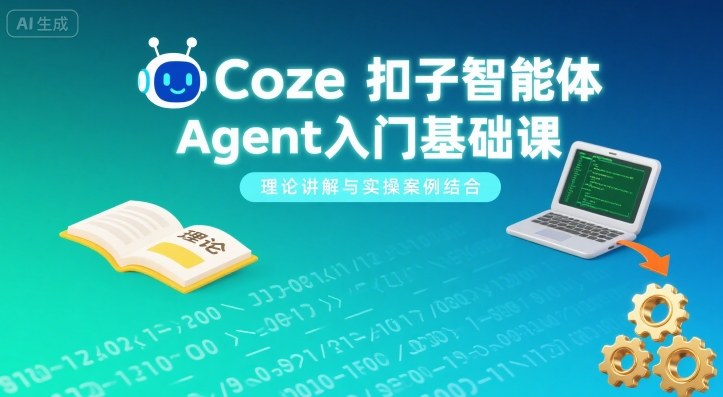 Coze扣子智能体Agent入门基础课，理论讲解与实操案例结合-淘秘副业