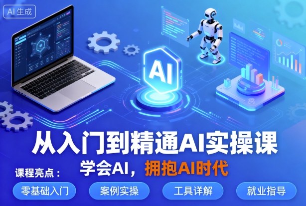 从入门到精通AI实操课，学会AI，拥抱AI时代-淘秘副业