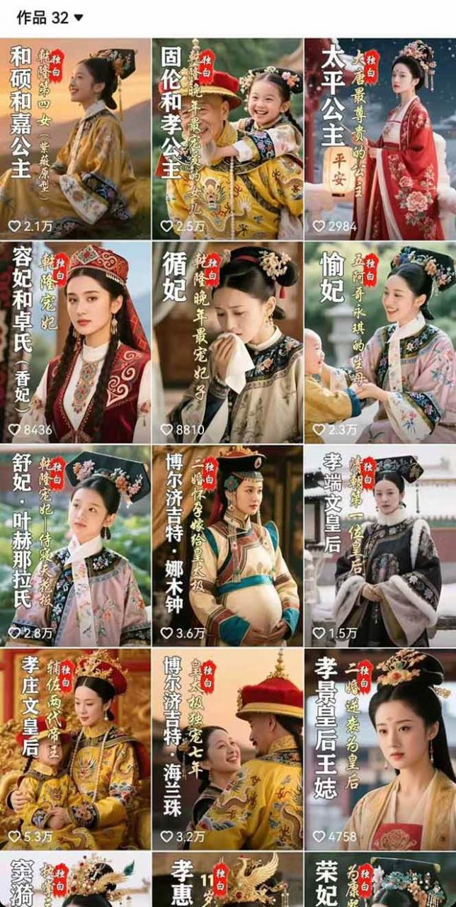 （15927期）历史女性人物创作课：独白文案+AI克隆+蒙版剪辑，3个月涨粉22w+副业月入3w