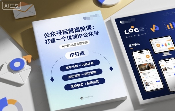 公众号运营高阶课，打造一个优质IP公众号-淘秘副业