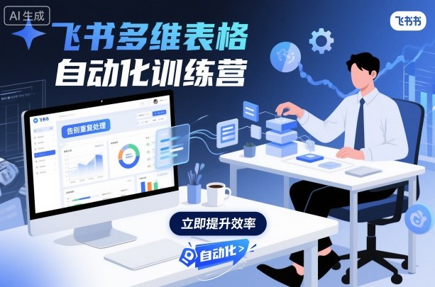 飞书多维表格自动化训练营，手把手教你告别重复处理，用多维表格开启高效办公新模式-淘秘副业