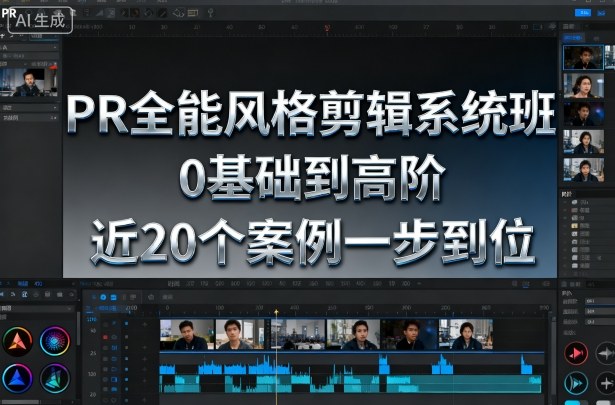 PR全能风格剪辑系统班，0基础到高阶，近20个案例一步到位-淘秘副业