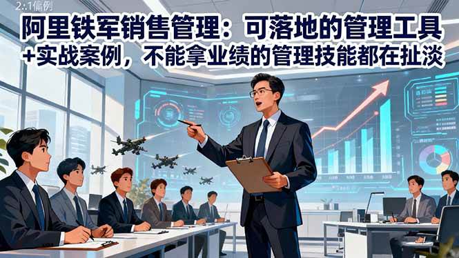 （16436期）阿里铁军销售管理：可落地的管理工具+实战案例，不能拿业绩的管理都在扯淡-淘秘副业
