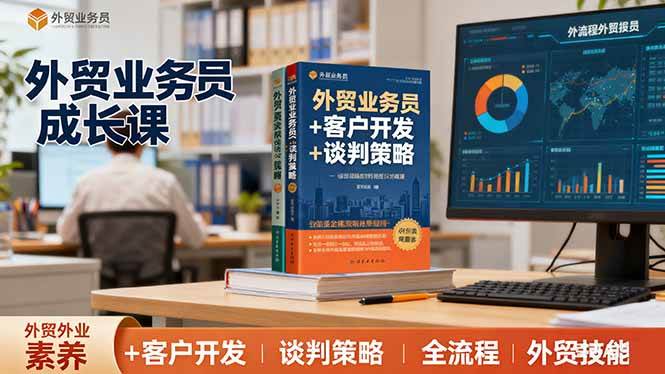 （16250期）外贸业务员成长课：职业素养+客户开发+谈判策略、掌握全流程外贸技能-淘秘副业
