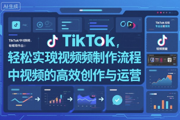 TikTok中视频制做流程，轻松实现Tk中视频的高效创作与运营-淘秘副业