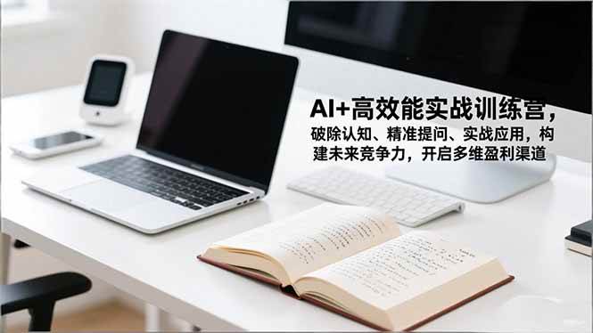 （16635期）AI+高效能实战训练营，破除认知、精准提问、实战应用，构建未来竞争力，开启多维盈利渠道-淘秘副业