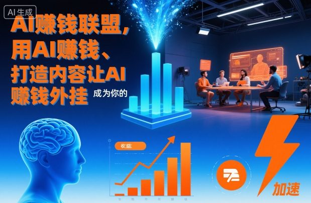 AI賺钱联盟，用AI賺钱、打造内容让AI成为你的賺钱外挂-淘秘副业