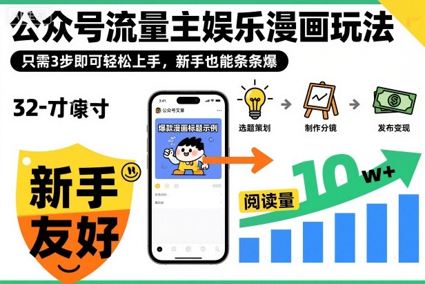 ‍‬⁢‍⁡‍‍⁡⁣⁤‍‬⁡⁣⁢⁣‍⁣‌‌⁢⁡⁡‌⁢⁣⁢⁢‌⁣‬⁣‬‬⁣⁢⁢⁣公众号流量主娱乐漫画玩法，只需3步即可轻松上手，新手也能条条爆-淘秘副业