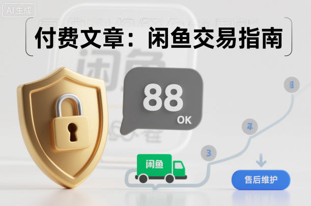 付费文章：闲鱼交易指南，怎么才能降低被坑被马扁的概率-淘秘副业