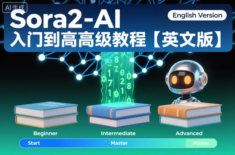 Sora2-AI入门到高级教程【英文版】-淘秘副业