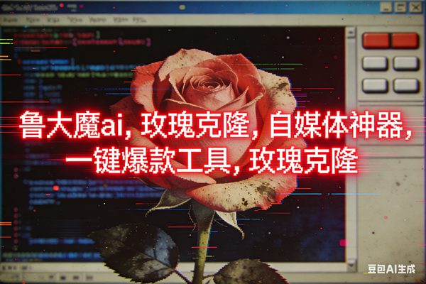 （16971期）ai鲁大魔，自媒体必备的软件，玫瑰克隆神器，一键爆款，详细教程-淘秘副业