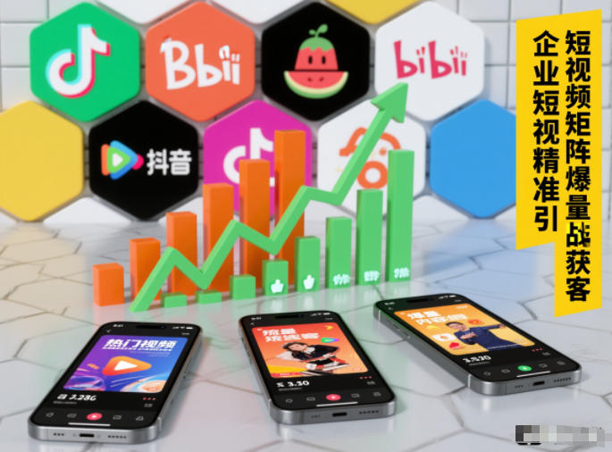 企业短视频精准引流矩阵获客，短视频矩阵爆量战法-淘秘副业