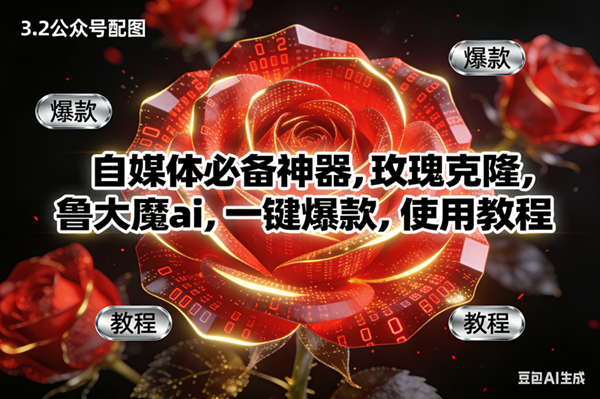 （16919期）玫瑰克隆神器，ai鲁大魔，自媒体必备软件，一键爆款工具，详细教程-淘秘副业