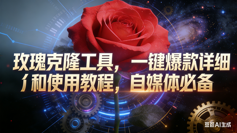 （16837期）玫瑰克隆工具，鲁大魔ai，自媒体必备神器，一键爆款，详细介绍，和使用教程-淘秘副业