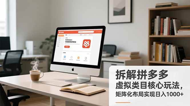 （16906期）拆解拼多多虚拟类目核心玩法，矩阵化布局实现日入1000+-淘秘副业