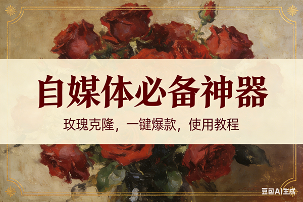 （16940期）玫瑰克隆神器，ai鲁大魔，自媒体必备的软件，一键爆款，详细教程-淘秘副业