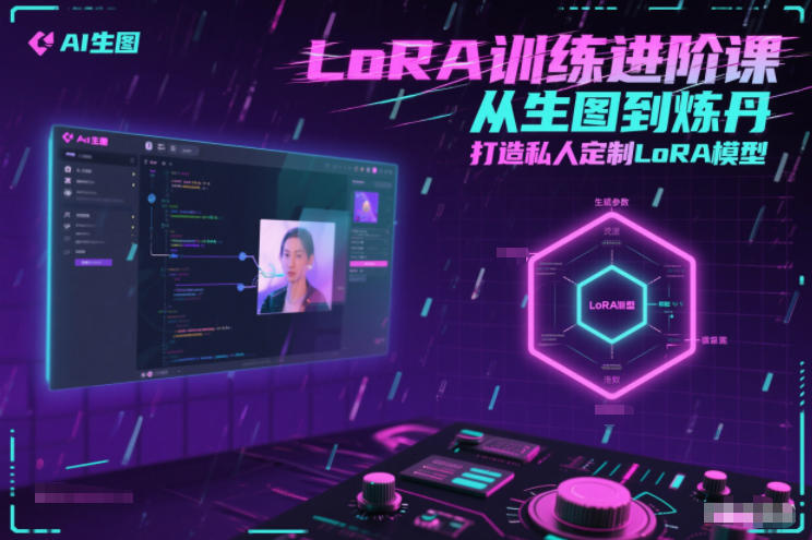 LoRA训练进阶课，从生图到炼丹，打造私人定制LoRA模型-淘秘副业