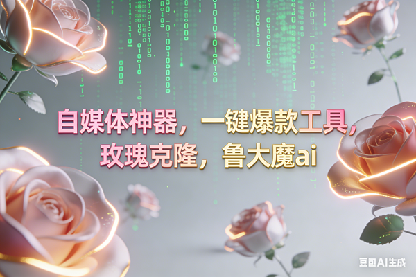 （16957期）ai鲁大魔，自媒体必备的软件，玫瑰克隆神器，一键爆款，详细教程-淘秘副业