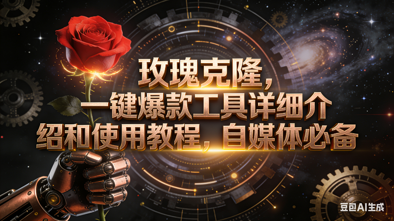 (16792期)玫瑰克隆工具,自媒体必备,一键爆款工具详细介绍和使用教程