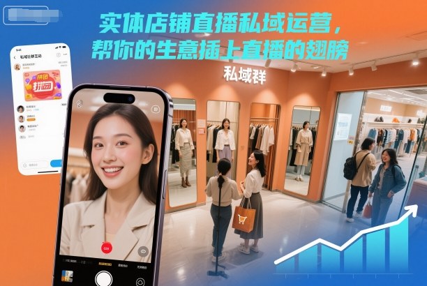 实体店铺直播私域运营，帮你的生意插上直播的翅膀-淘秘副业