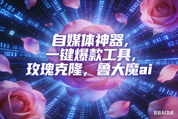 （16949期）ai鲁大魔，自媒体必备的软件，玫瑰克隆神器，一键爆款，详细教程-淘秘副业