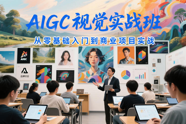 AIGC视觉实战班，从零基础入门到商业项目实战-淘秘副业